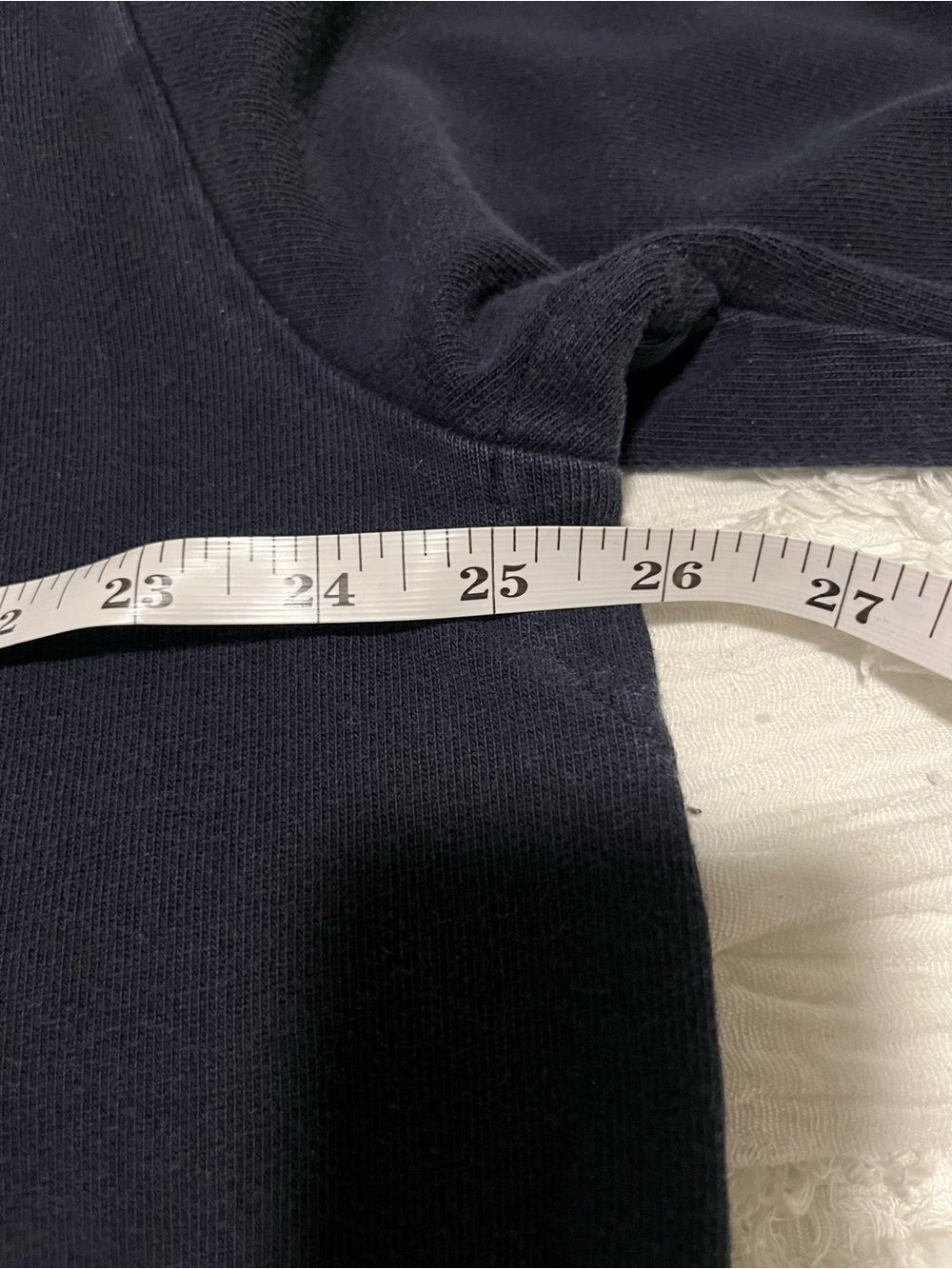 J. Crew Navy Long-Sleeve Rugby Shirt with White Collar - Picture 5 of 6